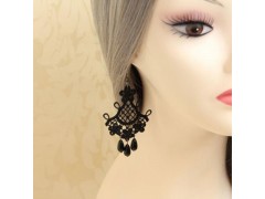 蕾丝欧美复古流苏夸张耳坠女耳环原创外贸图2