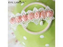 混批新娘蕾丝花朵珍珠顶夹发饰头饰发夹韩版饰品图2