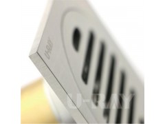 厂家直销批发全铜 镍拉丝深水防臭地漏全铜防臭芯 大排量平抛地漏图3