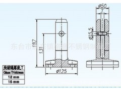 优质游泳池玻璃配件 304外贸精品玻璃夹 316隔断玻璃配件图2