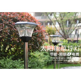 草坪灯太阳能草地灯方形欧式复古庭院灯花园灯外户外景观灯公园灯