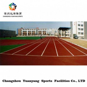 学校操场复合型耐磨塑胶跑道材料供应运动场环保聚氨酯跑道施工