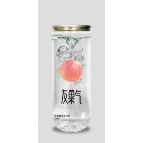 中山24瓶装加气水蜜桃果味饮料280ml超市代理